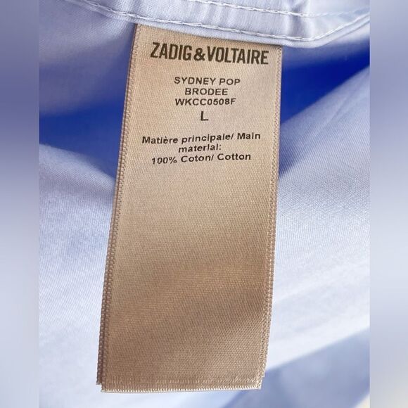 Zadig&Voltaire Sydney Oxford button down NWT - Picture 8 of 8